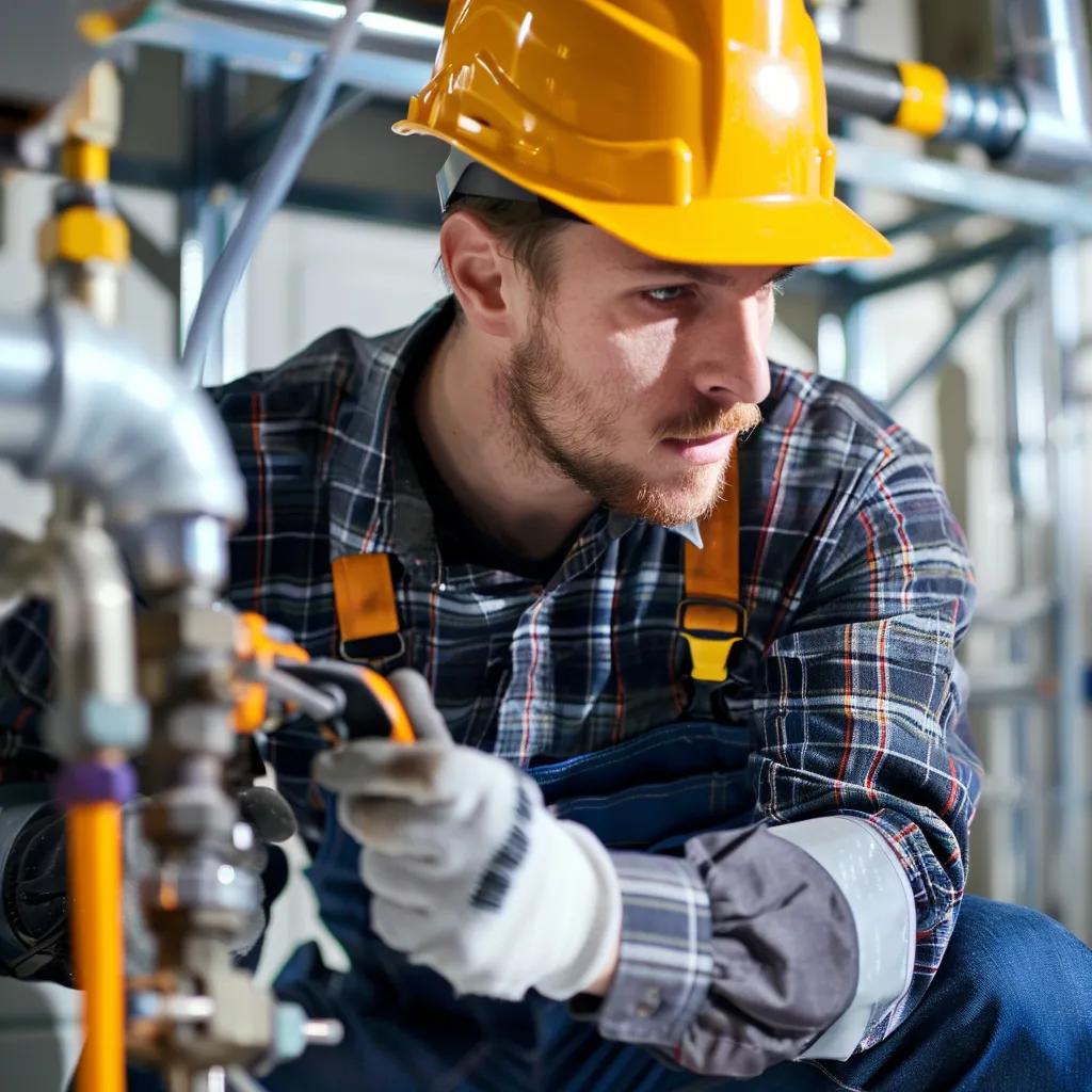 A licensed plumber conducting a thorough safety inspection to ensure reliable plumbing repairs
